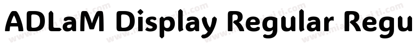 ADLaM Display Regular Regular字体转换